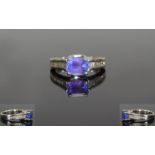 18ct White Gold Single Stone Tanzanite a