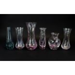 A Collection Of Decorative Glass Vases S