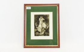 Percy Lancaster, Framed Etching, Depicti