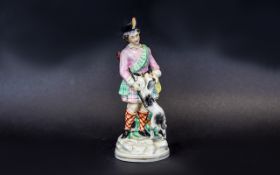 Staffordshire Figure of a Scottish Hunts