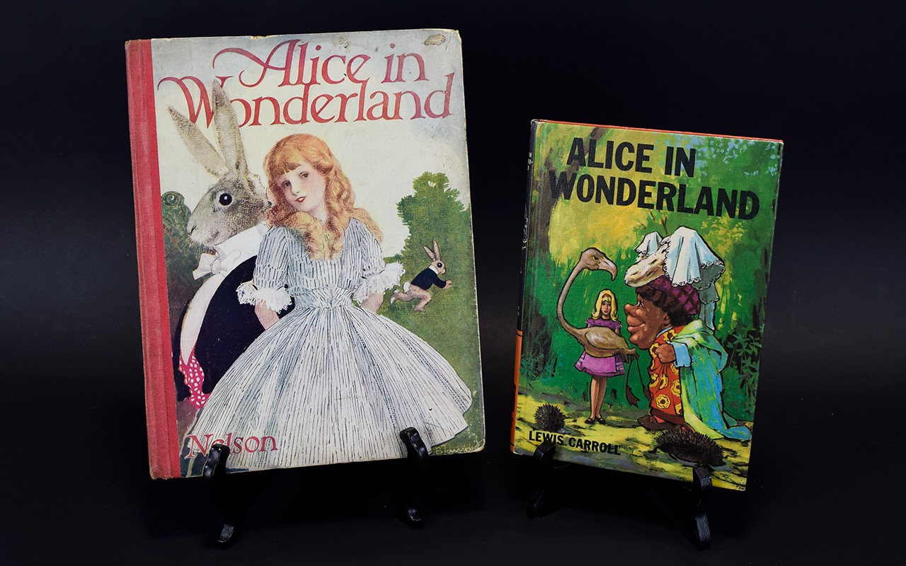 2 x Alice In Wonderland Collectable Book