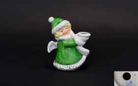 Goebel Angel Candle Holder Small ceramic