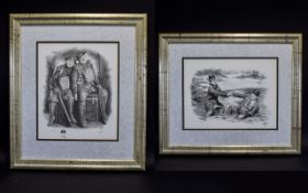 Laurel And Hardy Interest Two Framed Lim