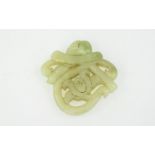 Antique - Chinese Celadon Jade Amulet. 2