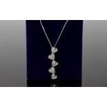 White Gold, Diamond Pendant and Chain, p