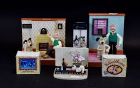 A Collection Of Wallace And Gromit Items.