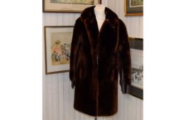 Vintage Faux Fur And Leather Coat Ladies plush brown teddy bear fur coat with unique leather inserts