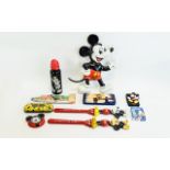 Collection of Disney Mickey Mouse Memorabilia.
