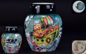 Moorcroft - Superb Quality & Signed Ltd and Numbered Edition Tube lined Lidded Ginger Jar - Nursery