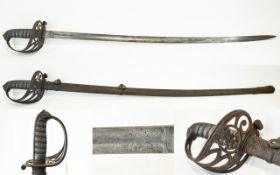 19th Century British Rifle Officers Sword Madras Native Infantry 1827 Pattern Formed in 1800,