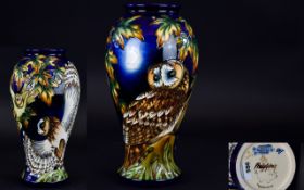 Moorcroft - Superb Quality and Impressive Ltd and Numbered Edition Tube lined Vase ' Night Watch '