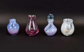 A Collection Of Decorative Glass Items Four in total, to include Caithness style opalescent lilac