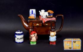 Cardew Designs Collectables Limited Edition Teapots 'Kitchen Scene'. With original box.