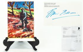 Art And Autograph Interest Francis Bacon (1909 -1992) Signed Postcard Colour postcard of Bacon's