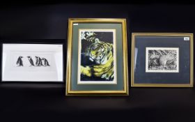T. J. Greenwood (1947 - 2010) Two Framed Signed Limited Edition Prints The first, titled 'Grey