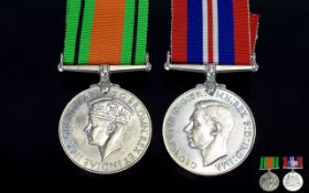 World War II Pair of Military Medals Awarded to W. Gerrard.