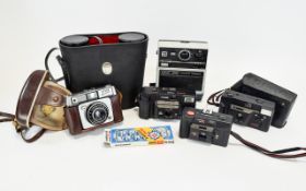 A Small Collection Of Instant Cameras Six in total to include Kodak EK6, Haminex 35 HS,