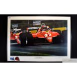 Formula 1 Interest Limited Edition Signed Framed Photographic Print By Gavin Macleaod Titled '