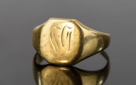 Gents 9ct Gold Signet Ring. Fully Hallmarked. 3.4 grams.
