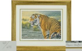 Stephen Gayford Limited Edition Signed Print 140/625 'Morning Glory' Depicting a tiger in amongst