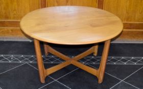 Ercol Wychwood Vintage Circular Coffee Table Classic Ercol design in solid,