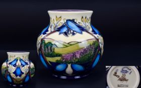 Moorcroft Top Quality Limited And Numbered Edition Tubelined Vase 'Wuthering Heights' Design