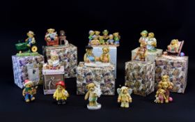 A Selection Of Boxed Cherished Teddies, including Harvey & Gigi " Finding The Path To Your Heart,