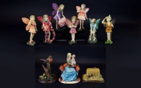 Mixed Lot Of Ornaments, To Include A Capodimonte, Country Artists,