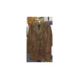 1970's Gents Double Breasted Shearling Jacket with faux horn buttons,