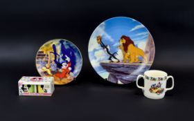 Disney & Noddy Interest. Includes The Disney Store The Lion King Plate In Original Box, Limited