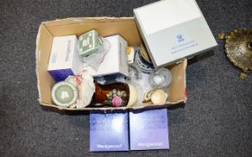 Mixed Lot Of Pottery, To Include Wedgwood Jasper Ware, Maling,