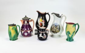 A Collection of Mid 19th Century Jugs ( 6 ) In Total.