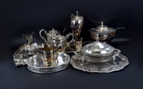 Large Collection of Silver Plated Ware Approx 11 items in total.