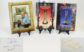Moorcroft Collectors Book, Titled "A New Dawn" Signed by Moorcroft Artists/Designers in ink,