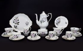 Royal Albert Bone China ( 35 ) Piece Tea and Coffee Service / Set ' Queens Messenger ' Pattern.