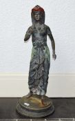 Antique Cold Painted Bronze Figure Possibly a fitting from a carnival/Funfair or music hall,