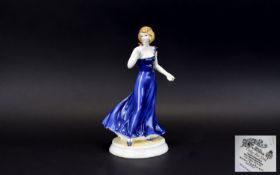 Royal Worcester Special Event Hand Painted Figurine ' Only For You ' Modelled by Richard Moore. Date