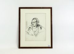 James Arden Grant (1885-1973) Young Woman Pencil 14 by 10.25 inches, Provenance Studio sale, Chantry