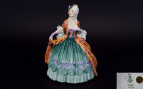 Royal Doulton - Early Figurine ' Sibell ' Colour way Green and Orange. HN1695. Designer L.