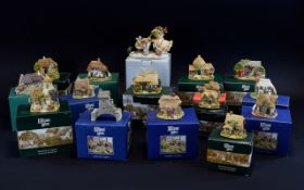 A Selection Of Boxed Lillyput Lane Items including Ladybird cottage 791, The Cuddy L2001,