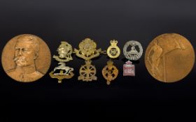 A Collection of Military Cap Badges ( 8 ) In Total. Includes Army School Apprentices, S.W.