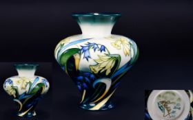 Moorcroft Fine Quality And Fascinating Shaped Limited And Numbered Edition Vase 'Apollo Range,