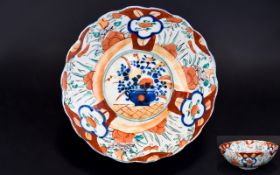 Chinese - Imari Pallet Late 19th Century Footed Bowl. c.1880.