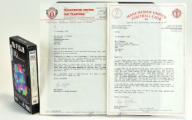 Manchester United Autograph Interest Signed Letters By Sir Alex Ferguson And Lynn Laffin