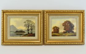 Vincent Selby - British Artist 1919 - 2004. Comprises 1/ Rural Landscape with Figures.