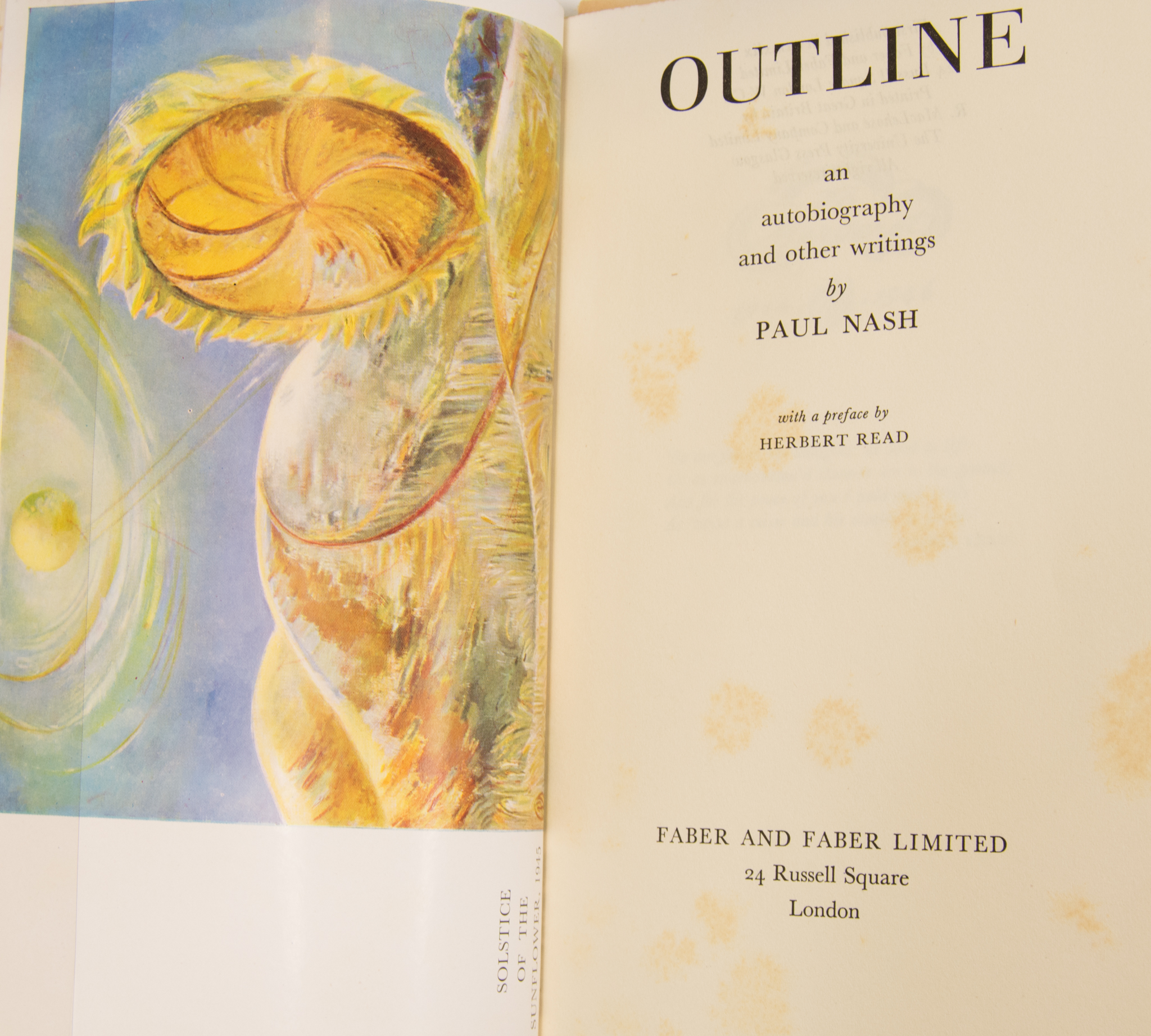 Paul Nash Paul Nash Outline, An Autobiography and Other Writings, Faber & Faber,