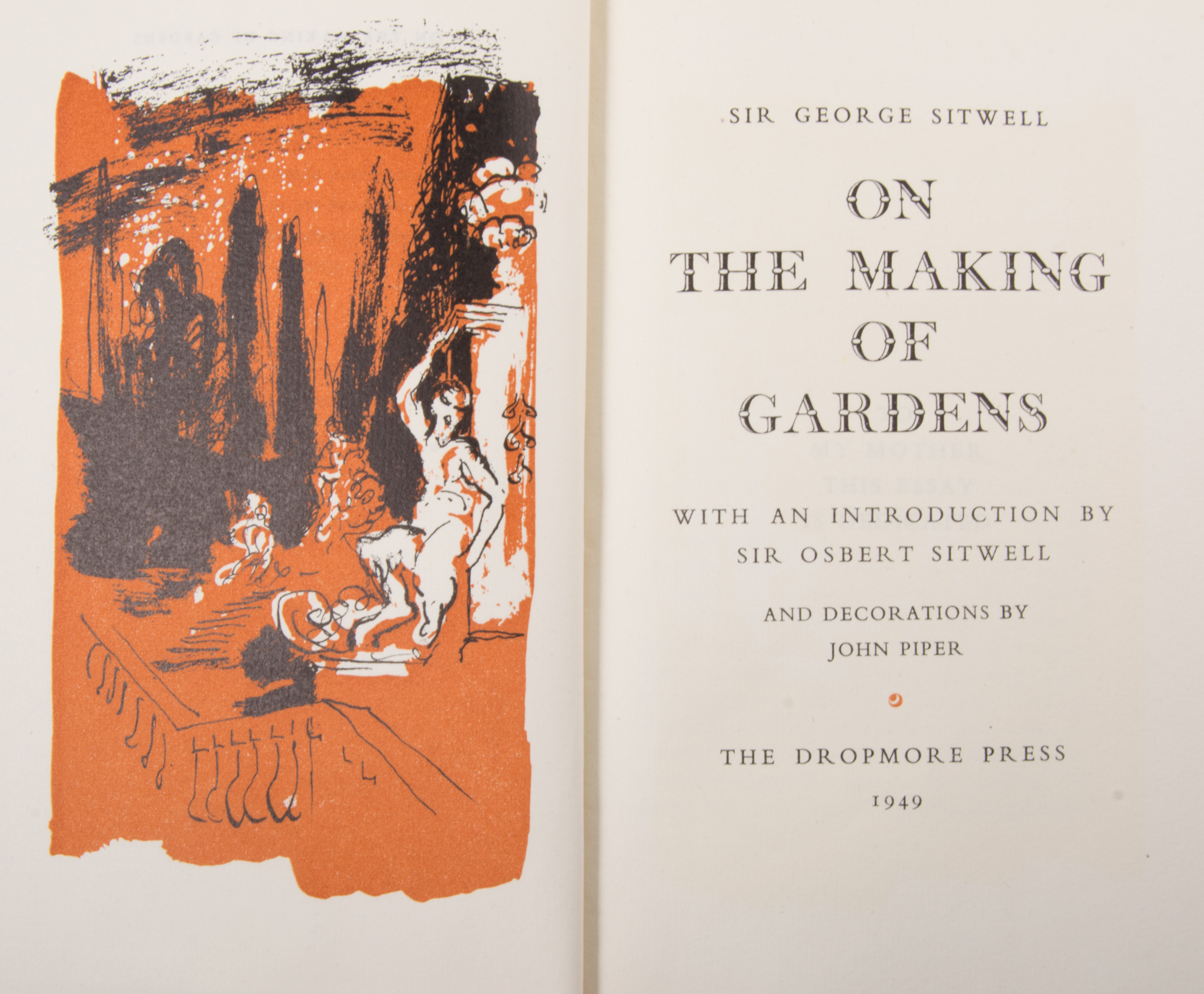 John Piper John Hadfield (Ed), Elizabethan Love Songs, Cupid Press 1955, illustrated by John Piper, - Image 3 of 3