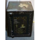 Thomas Perry & Son, West Bromwich, safe, with keys, 45cm.