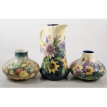 Four late 20th century art pottery items, Old Tupton Ware,