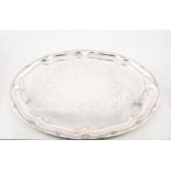 Silver plated tray, 56cm x 42cm.